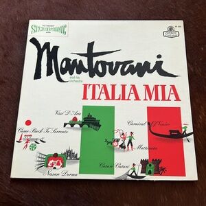 Mantovani Italia Mia Vintage Vinyl Record LP Classical Stereo PS 232 Decca